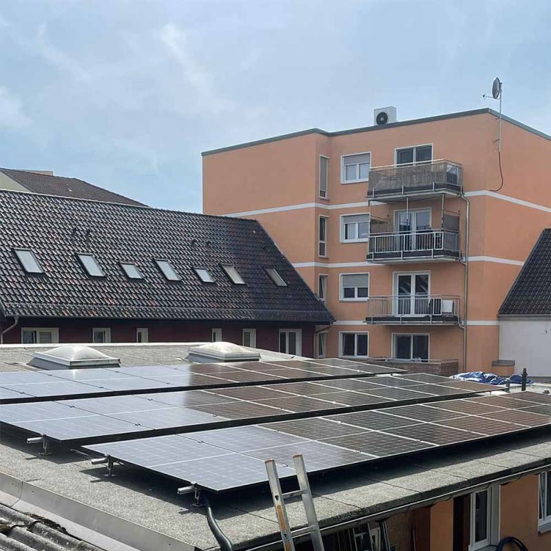 Solar-Anlage Fürstenwalde E.-Tälmann-Str. 72 Module/29,52 KWp zur Volleinspeisung